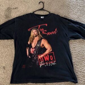 WCW Too Sweet Kevin Nash Black Graphic T-Shirt